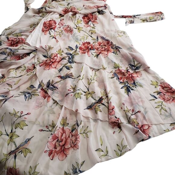 Joie Cristeta Silk Floral Cold Shoulder Maxi Dress SMALL - Picture 11 of 16